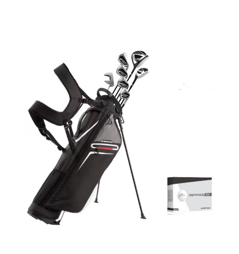 Decathlon Inesis Ultra-lightweight Stand Bag with 7-Club Graphite Adult Golf Set