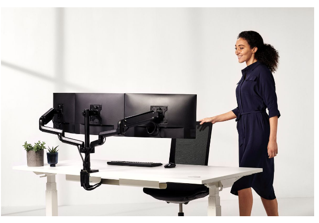 Fellowes Platinum Triple Monitor Arm