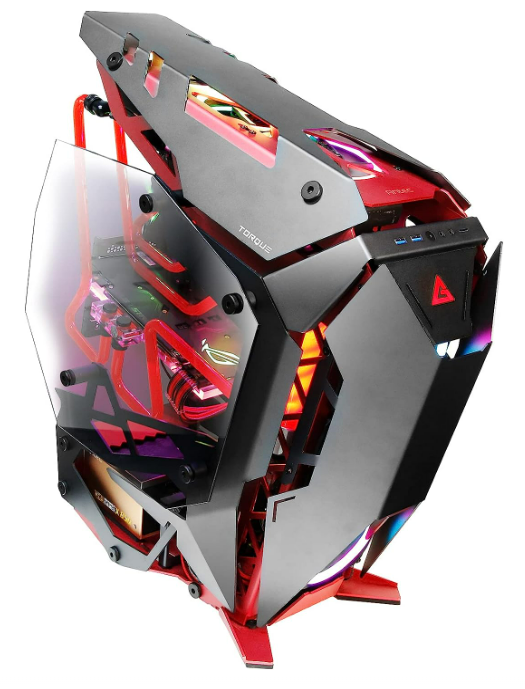 Antec Torque Mid-Tower ATX Gaming Chassis - Red/Black