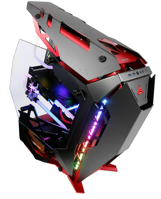 Antec Torque Mid-Tower ATX Gaming Chassis - Red/Black