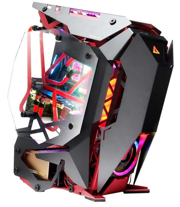 Antec Torque Mid-Tower ATX Gaming Chassis - Red/Black