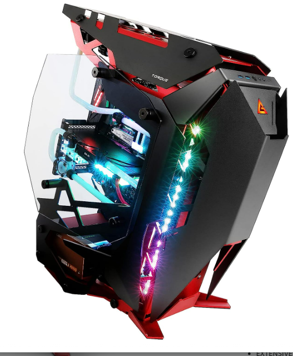 Antec Torque Mid-Tower ATX Gaming Chassis - Red/Black