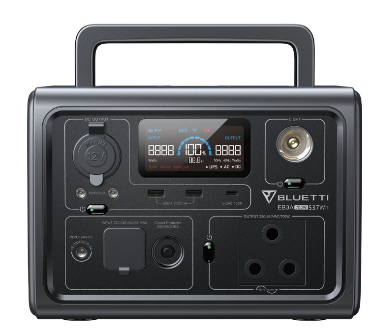 Bluetti EB3A 600W Portable Power Station 268WH South African Socket