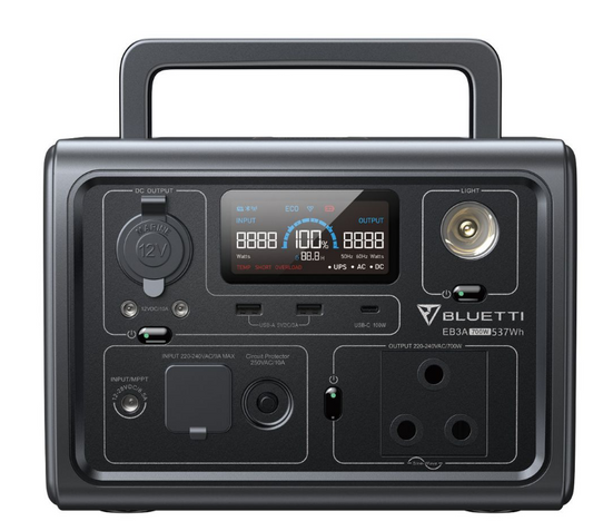 Bluetti EB3A 600W Portable Power Station 268WH South African Socket