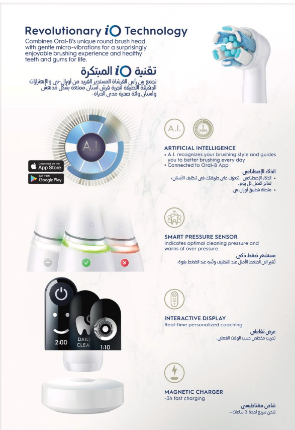 Oral-B iO Series 7 Electric Toothbrush (White)