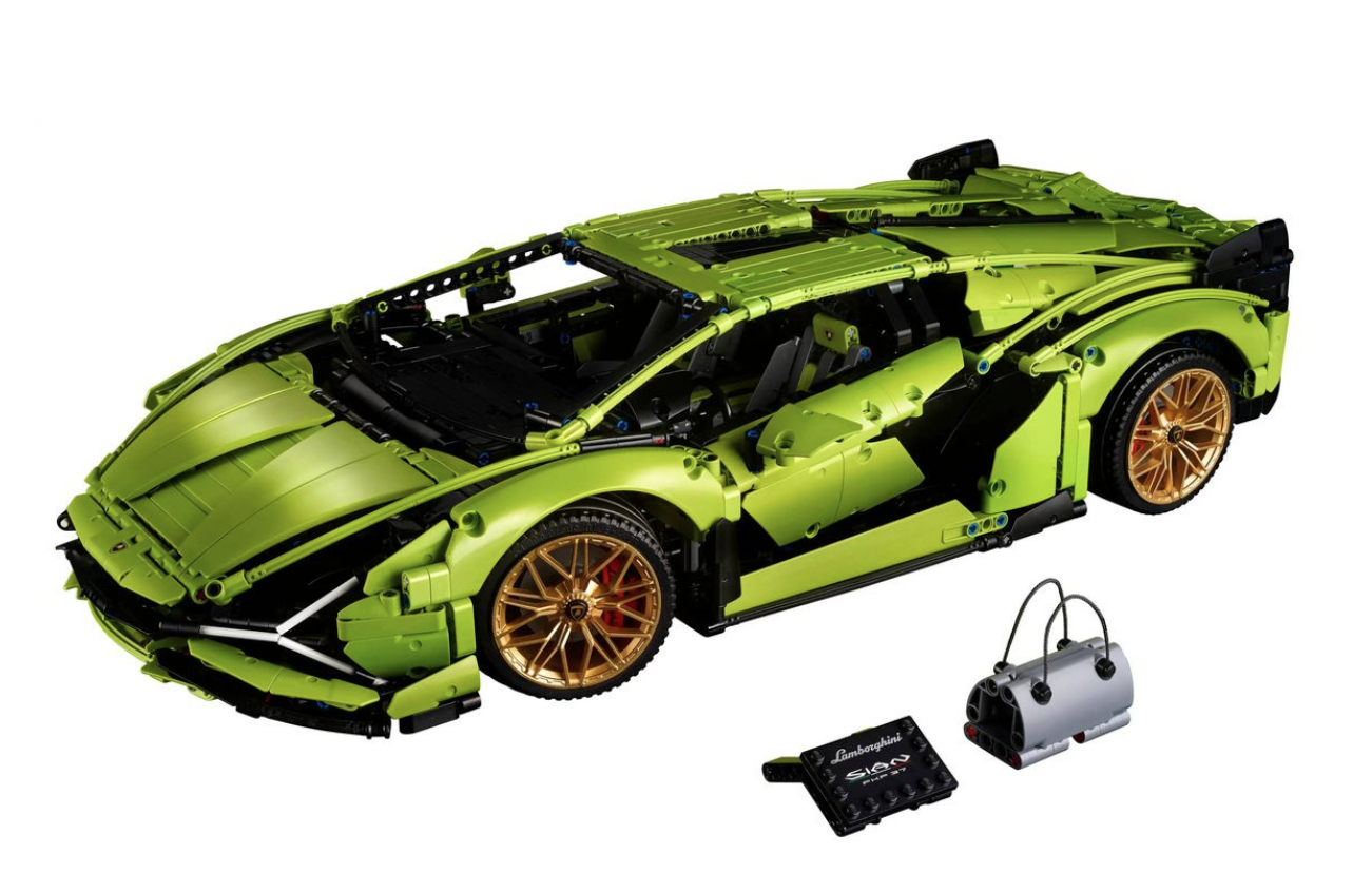 LEGO® Technic™ Lamborghini Sián FKP 37 Model Car 42115 Building Toy Cars (3,696 Pieces)