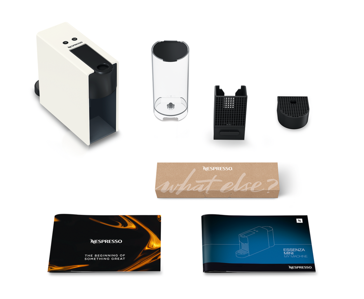 Nespresso Essenza Mini C30 Coffee Machine - Pure White