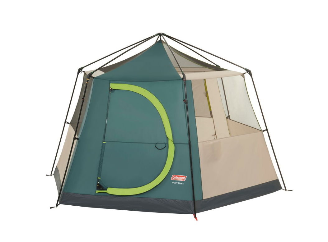 Coleman Polygon 6 Person Family Camping Dome Tent