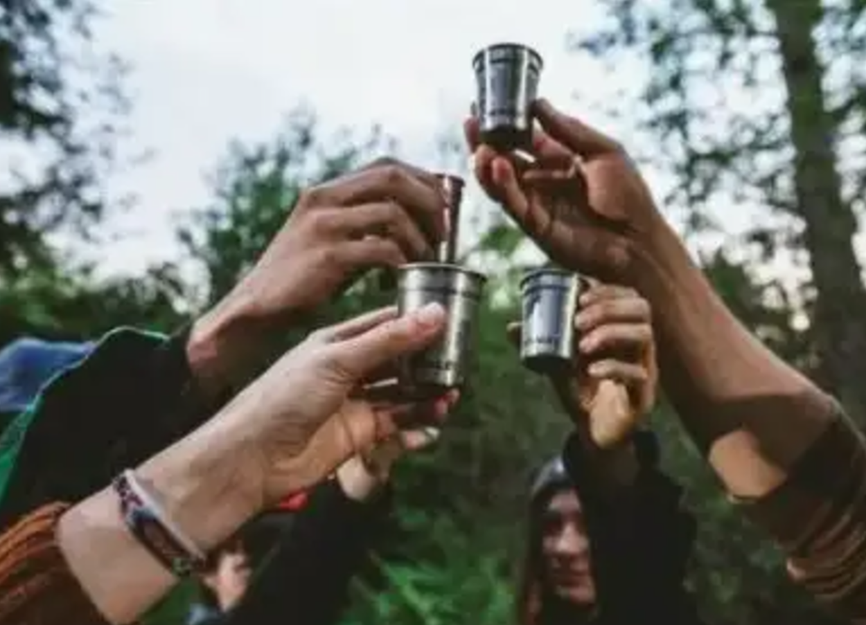 Stanley Adventure Nesting Shot Glass Set - 2oz / 59ml Each, Matte Black Pebble