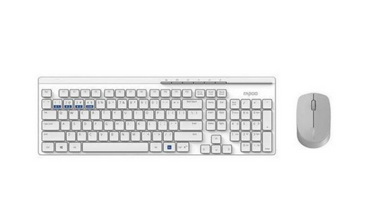 Rapoo Multimode 8100M White Wireless Combo
