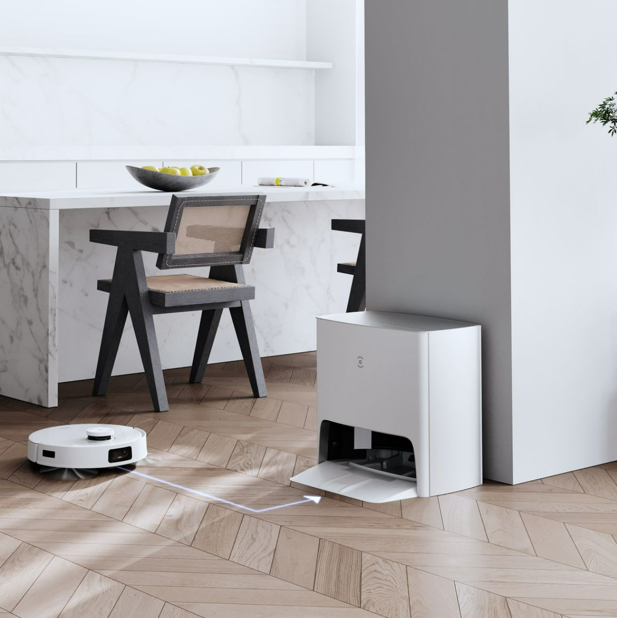 Ecovacs DEEBOT T10 TURBO Robot Vacuum Cleaner - 3000Pa, 260min Runtime, AI