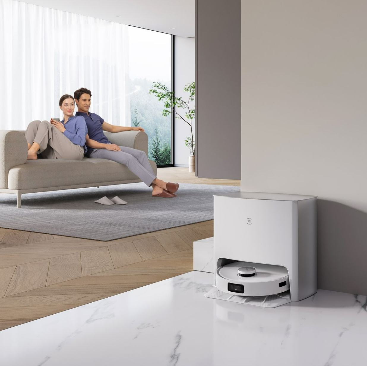 Ecovacs DEEBOT T10 TURBO Robot Vacuum Cleaner - 3000Pa, 260min Runtime, AI