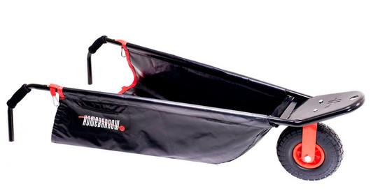 Homebarrow - A Garden Wheelbarrow - strong, steerable & space-saving