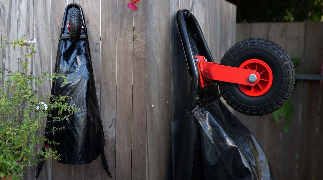 Homebarrow - A Garden Wheelbarrow - strong, steerable & space-saving