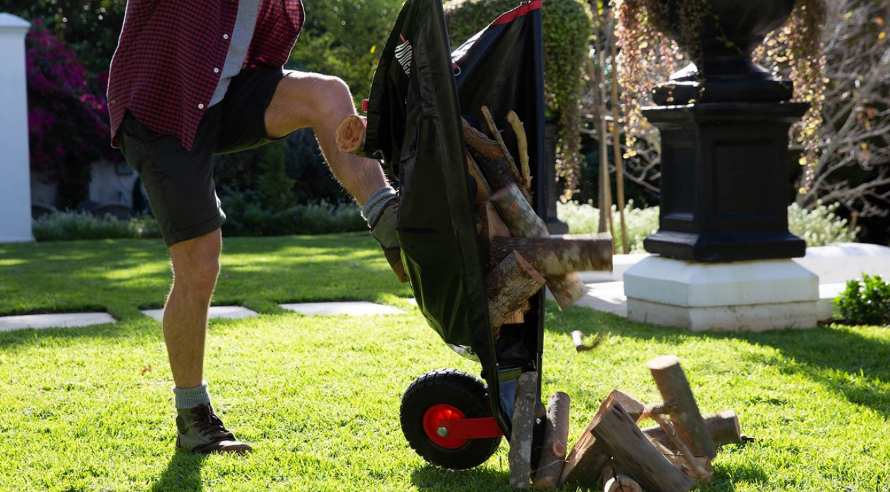 Homebarrow - A Garden Wheelbarrow - strong, steerable & space-saving