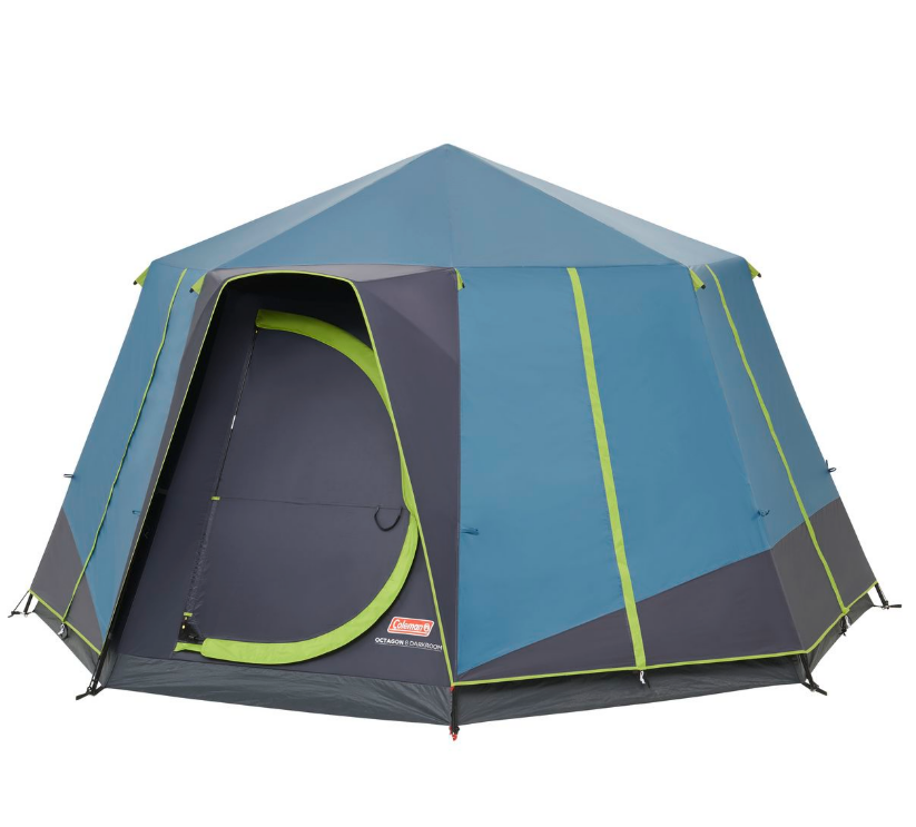 Coleman Octagon 8 Person Darkroom Family Camping Dome Tent