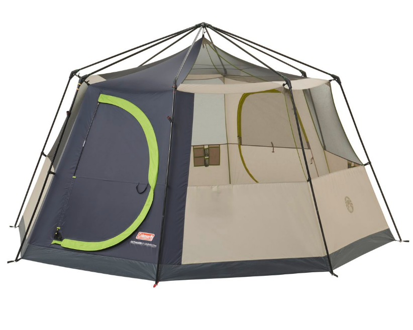 Coleman Octagon 8 Person Darkroom Family Camping Dome Tent