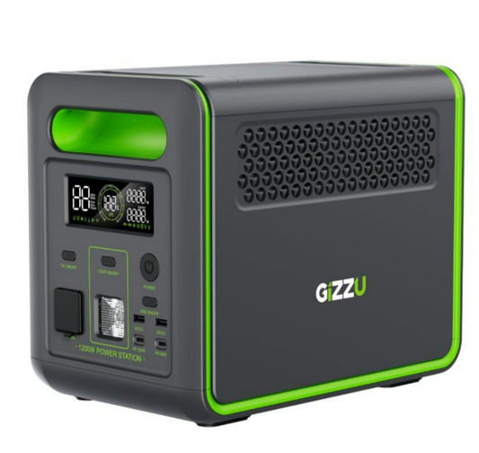 Gizzu Hero Max 1000W 1024Wh UPS Power Station - Black