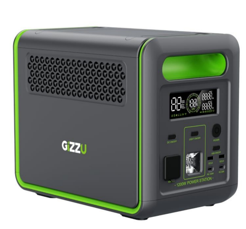 Gizzu Hero Max 1000W 1024Wh UPS Power Station - Black