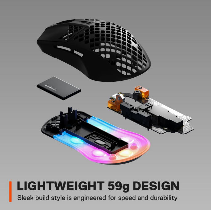 SteelSeries Aerox 3 Onyx Wired Mouse