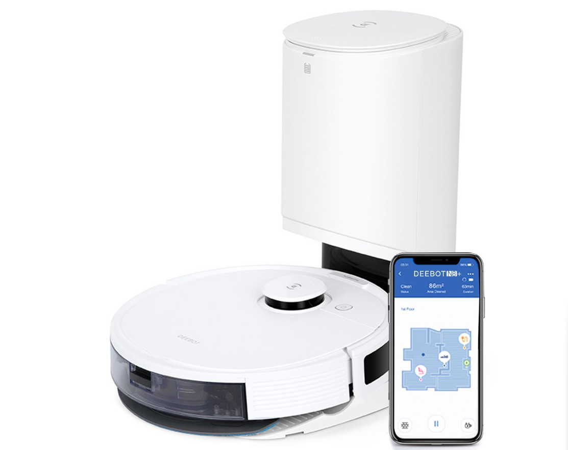 Ecovacs Deebot N8+ Robot Vacuum Cleaner - dToF LiDAR, 110min Runtime