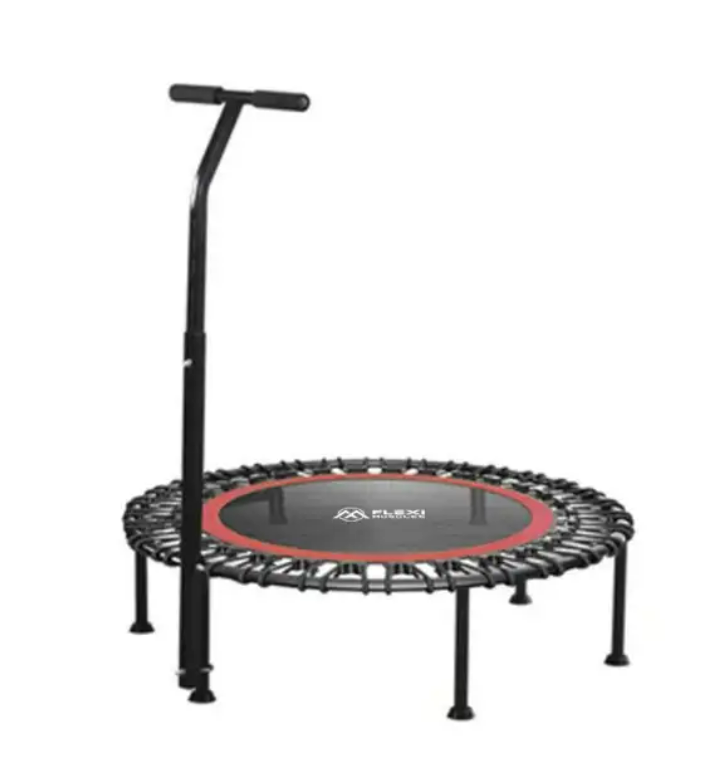 Flexi Muscles - Rebounder Fitness Trampoline with Adjustable Handle Bar