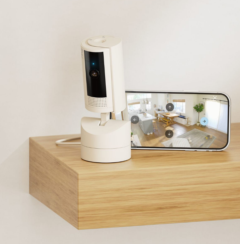 Ring Pan-Tilt Indoor Cam | 1080p HD Video | 360 Pan Coverage
