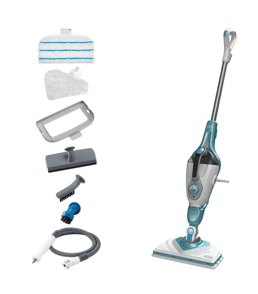 BLACK+DECKER 1600W steam-mop + Delta Head + 7 Accessories