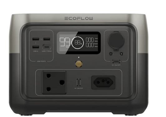 EcoFlow RIVER 2 Max 512Wh Portable Power Station - SA Plug Points