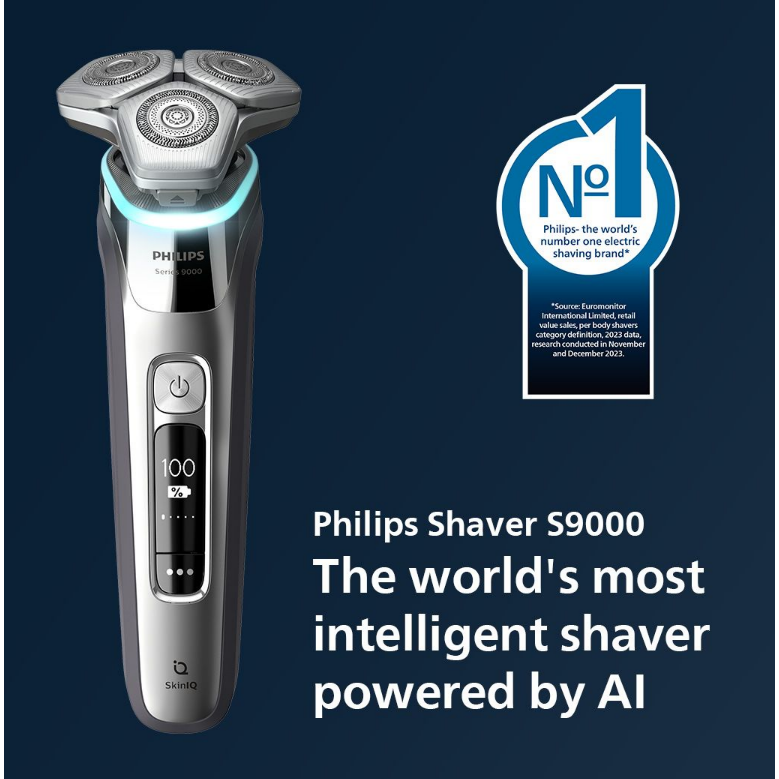 Philips 9000 Series Wet & Dry Shaver with Travel Case S9985/50