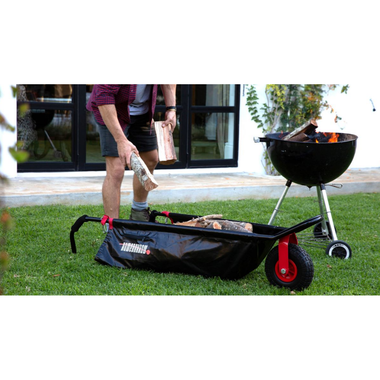 Homebarrow - A Garden Wheelbarrow - strong, steerable & space-saving