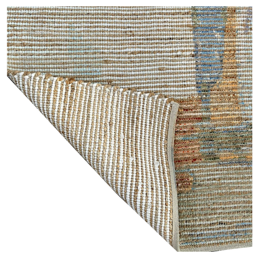 George & Mason - 160 x 230cm Tempo Jute & Chindi Printed Rug