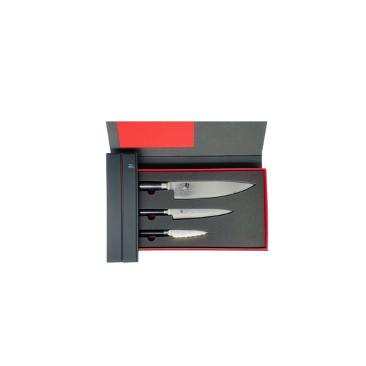 KAI Shun Damascus 3 Piece Knife Set
