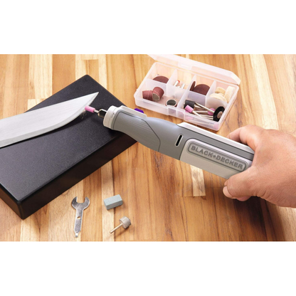 BLACK+DECKER 7.2V Cordless Pet Rotary Tool Set with 35 Accessories (Model: BCRT8IPETK-XJ