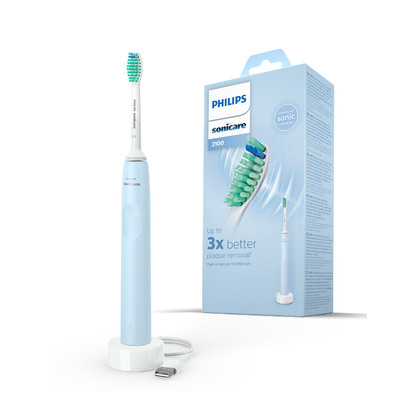 Philips Sonicare 2100 series Electric Toothbrush, HX3651/12 - Light Blue