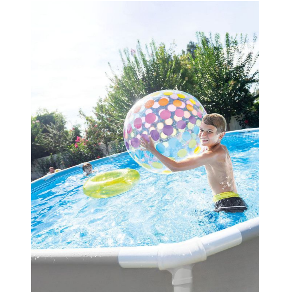 Intex®3.05m x 76cm Prism Frame Pool Metal-Frame With Pump