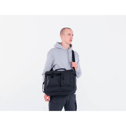 Decathlon 20l Backenger Activ Mblty Urban Walking Messenger Bag Backpack - Black