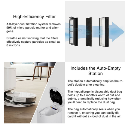 Ecovacs Deebot N8+ Robot Vacuum Cleaner - dToF LiDAR, 110min Runtime