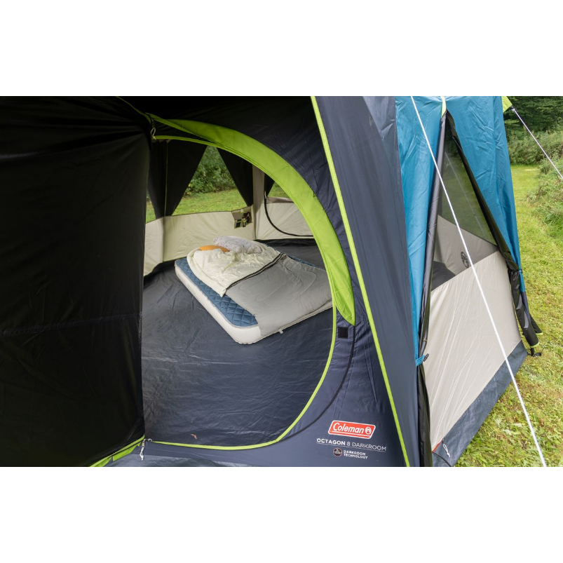 Coleman Octagon 8 Person Darkroom Family Camping Dome Tent