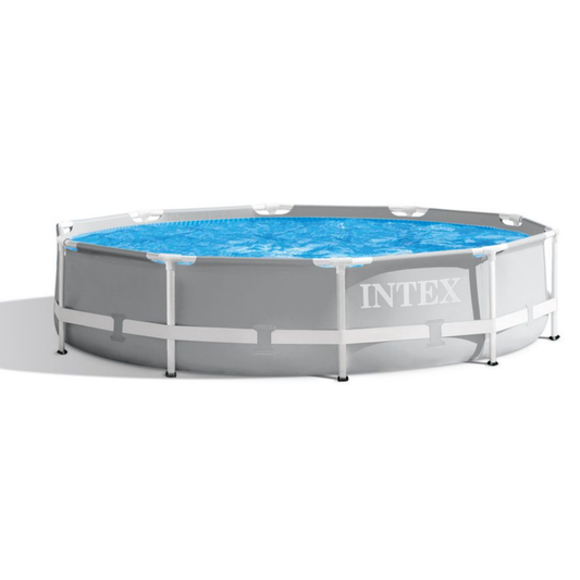 Intex®3.05m x 76cm Prism Frame Pool Metal-Frame With Pump