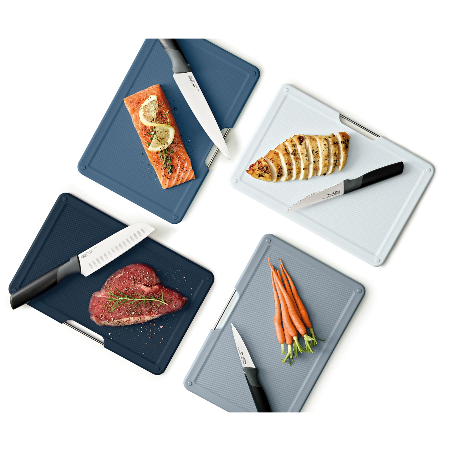 Joseph Joseph Folio™ Plus 8-Piece Knife & Chopping Board Set