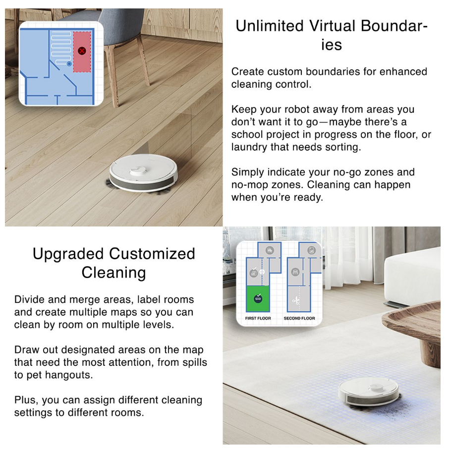 Ecovacs Deebot N8+ Robot Vacuum Cleaner - dToF LiDAR, 110min Runtime