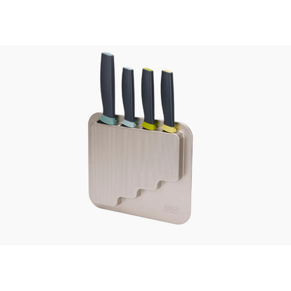 Joseph Joseph DoorStore Knives Elevate Set with Knife Block 3M Adhesive Wall and Cabinet Door Mount