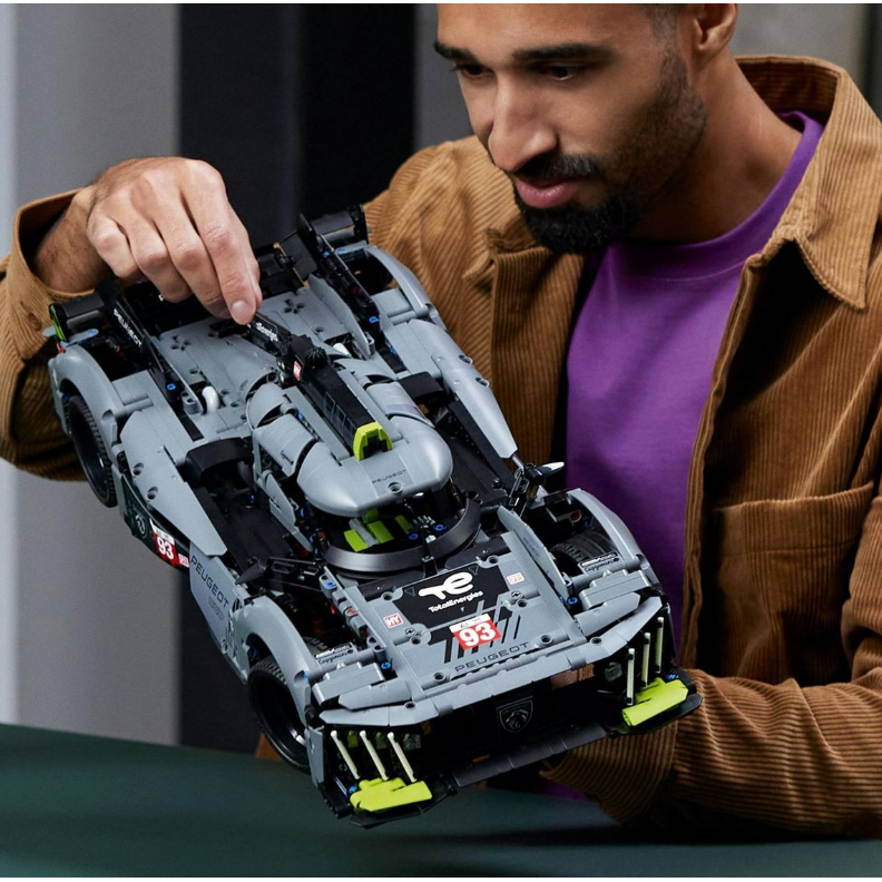LEGO® Technic™ PEUGEOT 9X8 24H Le Mans Hybrid Hypercar 42156 Building Toy Cars (1,775 Pieces)