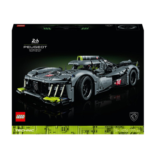 LEGO® Technic™ PEUGEOT 9X8 24H Le Mans Hybrid Hypercar 42156 Building Toy Cars (1,775 Pieces)