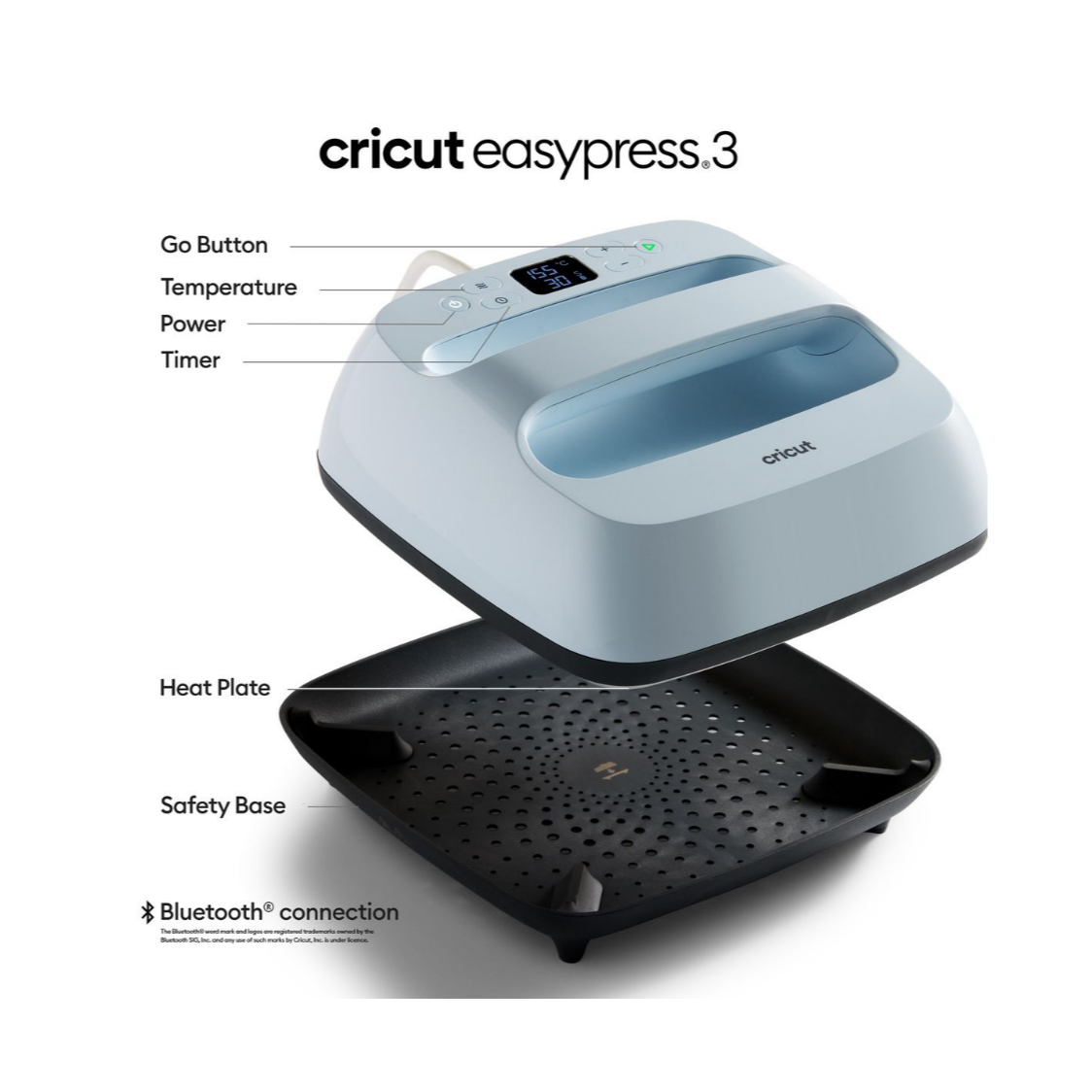 Cricut EasyPress 3 – Zen Blue 9"x 9"