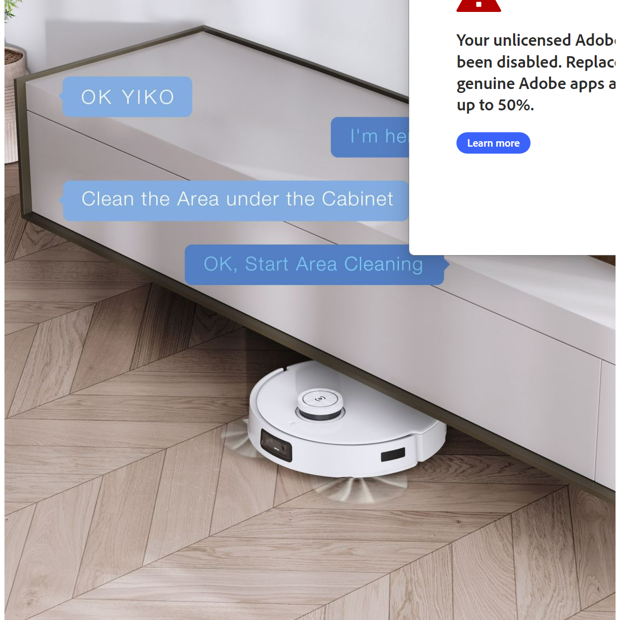 Ecovacs DEEBOT T10 TURBO Robot Vacuum Cleaner - 3000Pa, 260min Runtime, AI