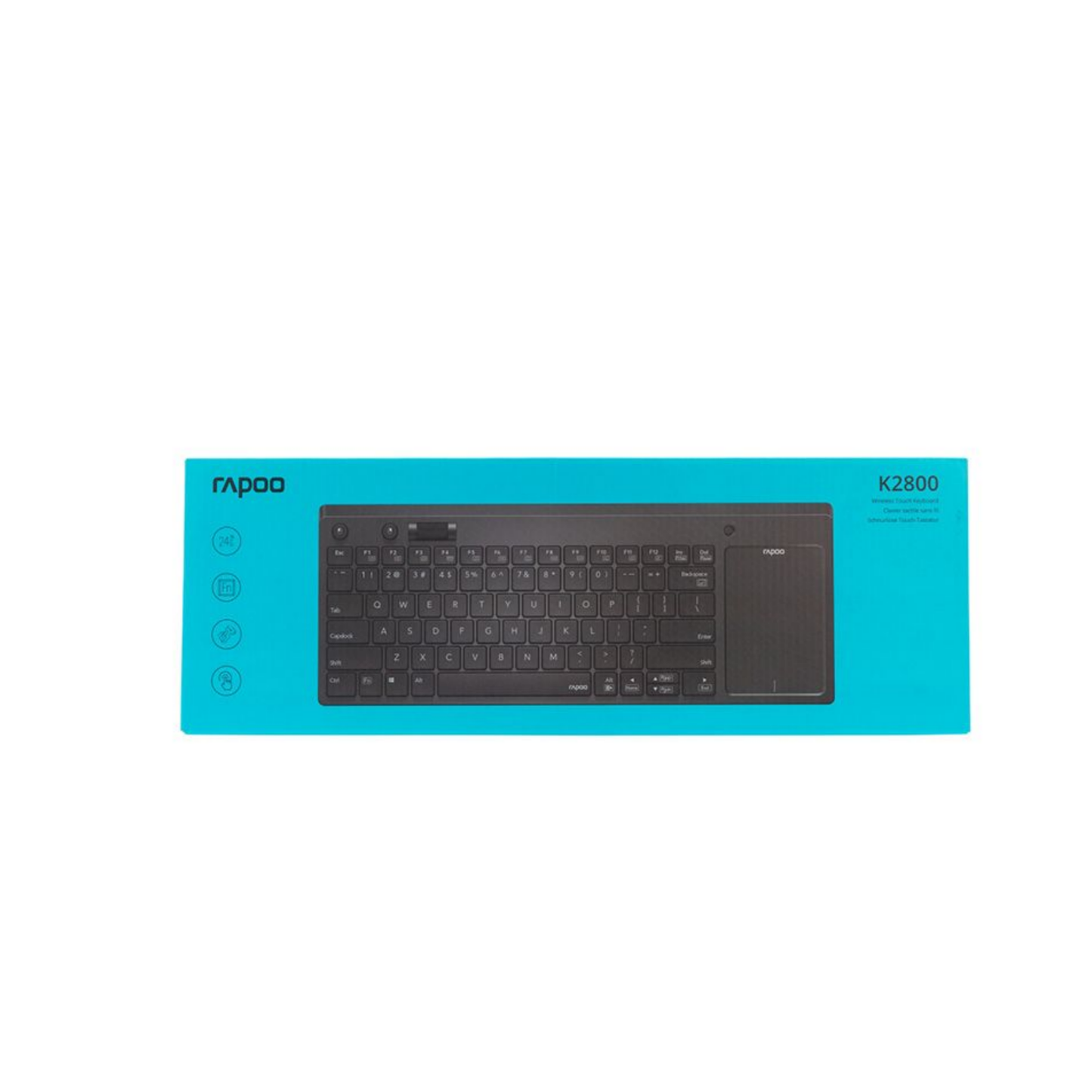 Rapoo K2800 Wireless Multimedia Keyboard - Black