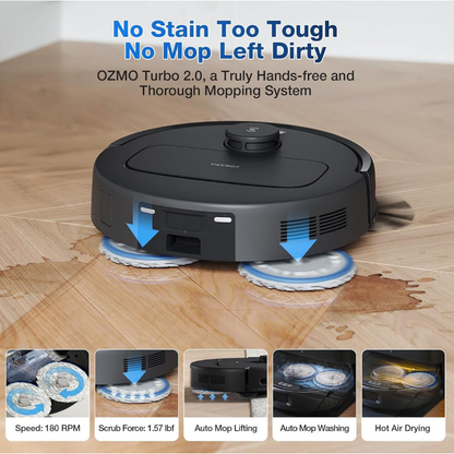 Ecovacs DEEBOT N30 PRO OMNI Robot Vacuum Cleaner - 10 000Pa, 320min Runtime