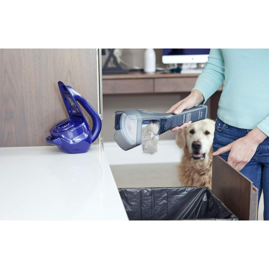 Black & Decker 27Wh Gen 9.5 Cordless Pet Dustbuster Hand Vacuum and 7.2V Cordless Rotary Pet tool Bundle